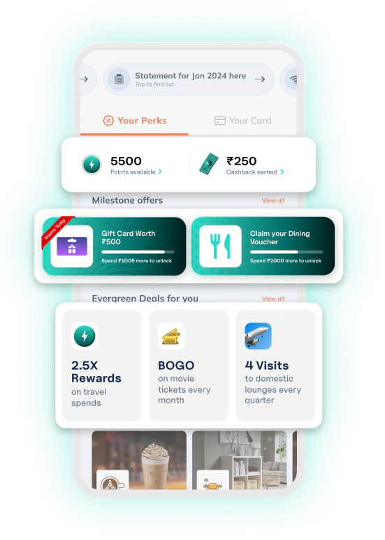 Customer experience — perks, offers and rewards in the banking app