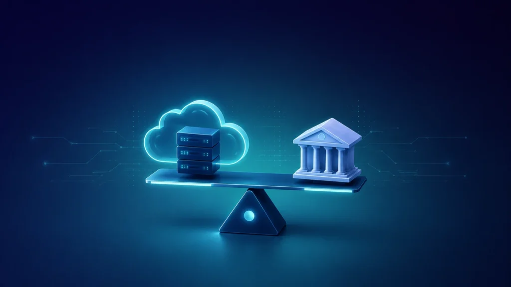 Cloud vs On-Premises Banking Infrastructure hero